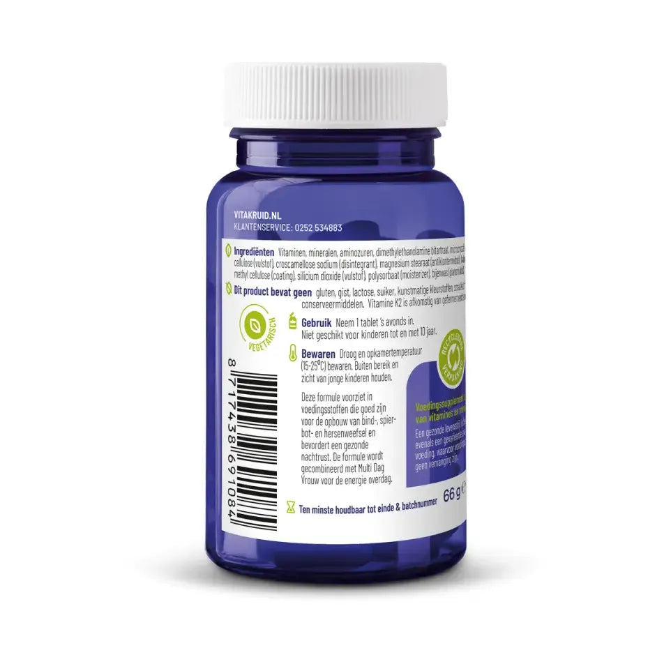 Vitakruid Multi nacht vrouw 30 tabletten (afbeelding 2)