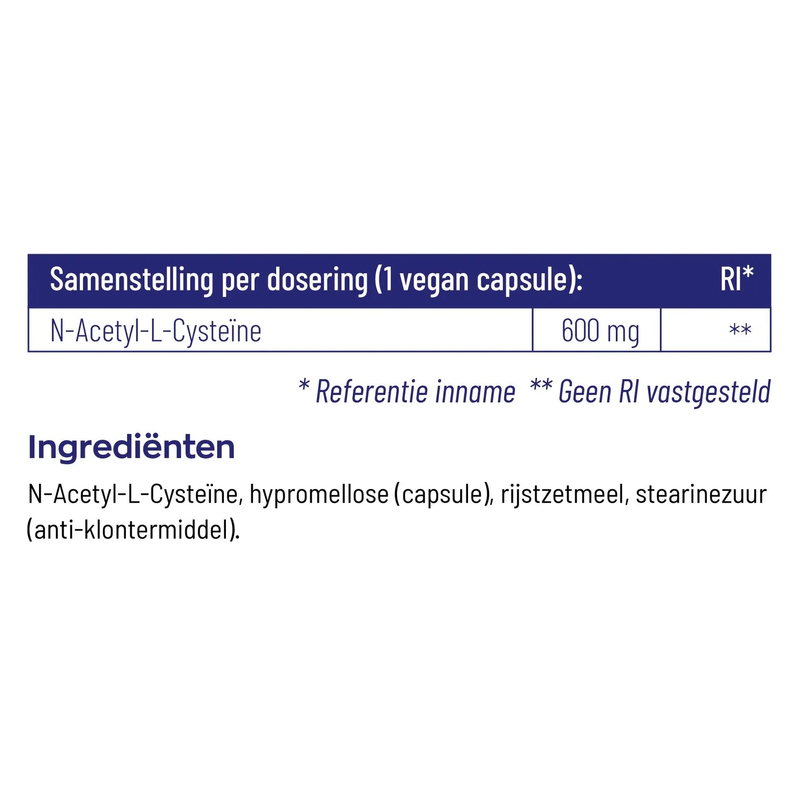 Vitakruid NAC 600 mg 60 vcaps (afbeelding 4)