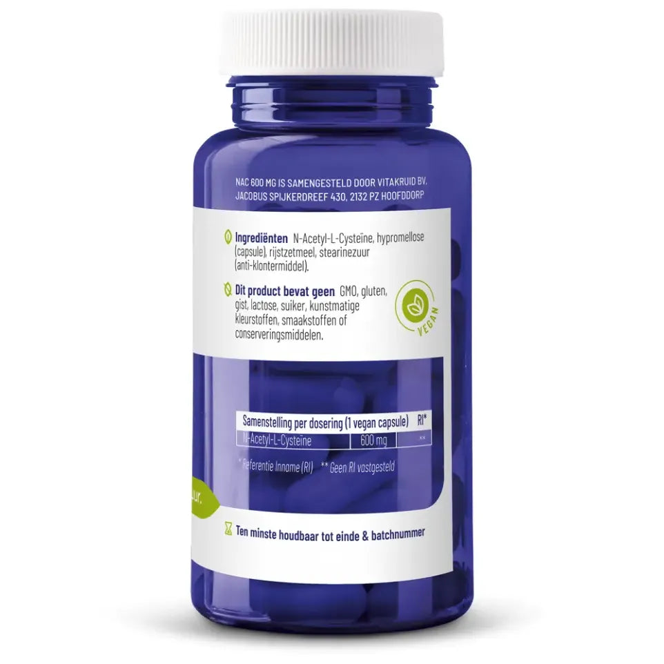 Vitakruid NAC 600 mg 60 vcaps (afbeelding 3)