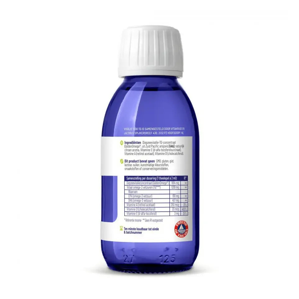Vitakruid Omega-3 Visolie 1200 TG 125 ml