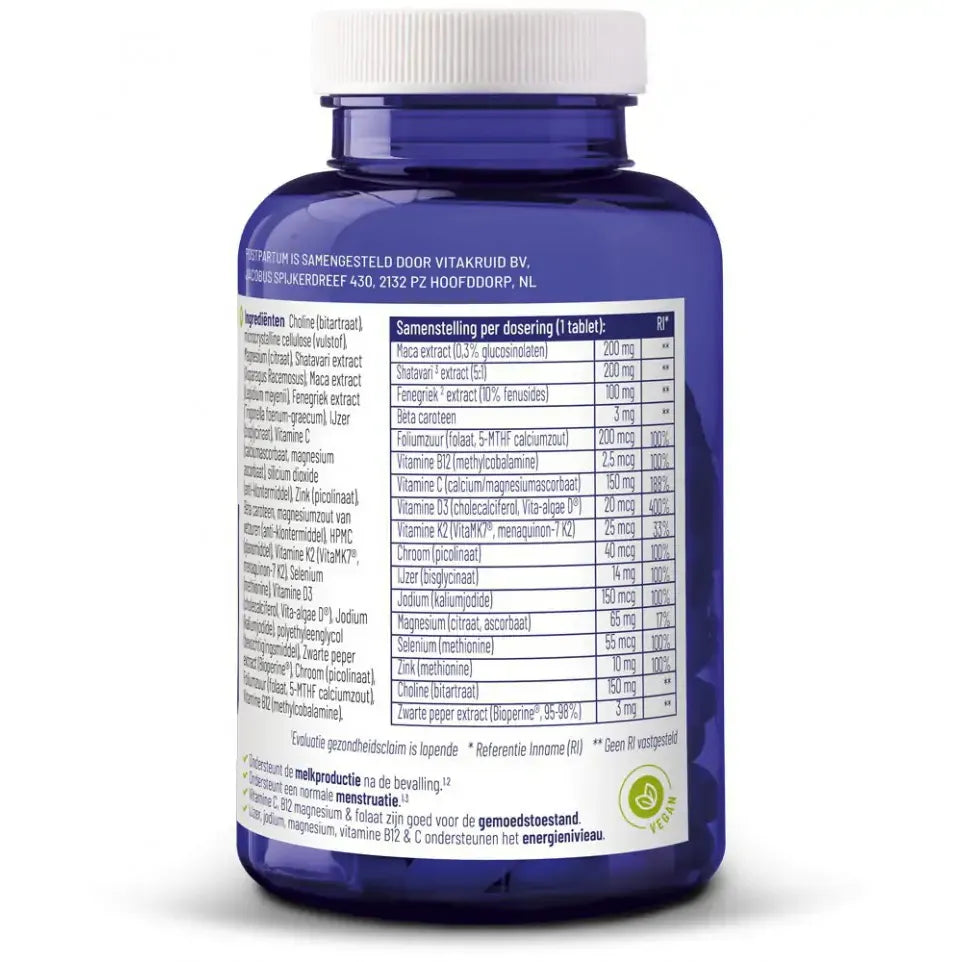 Vitakruid Postpartum mama 90 tabletten