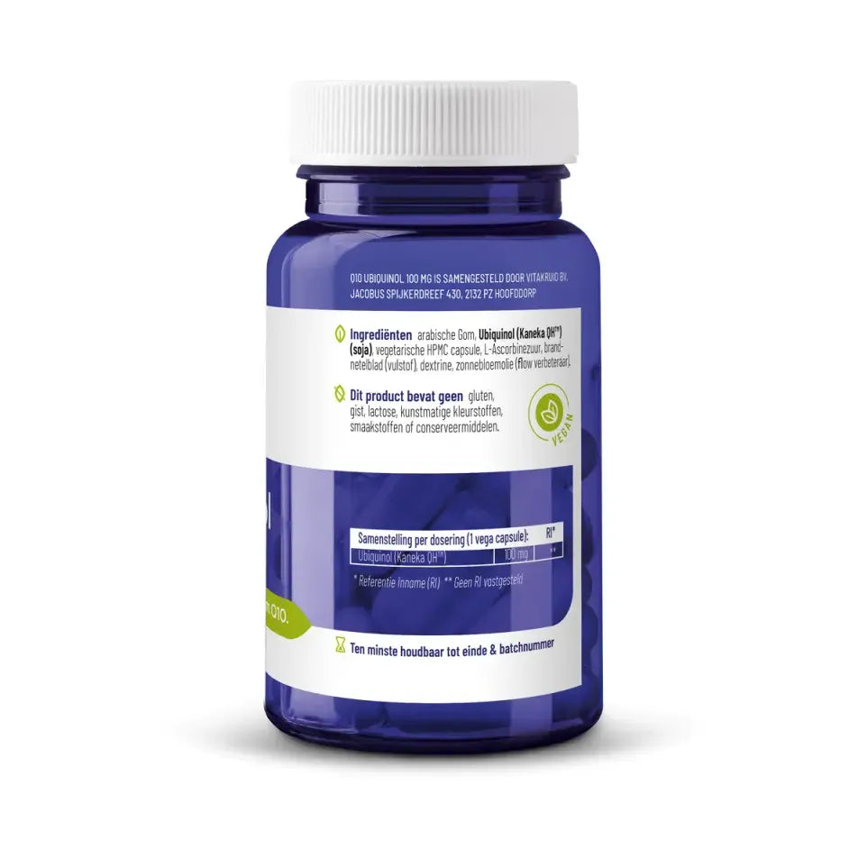 Vitakruid Q10 Ubiquinol 100 mg 60 vcaps (afbeelding 3)