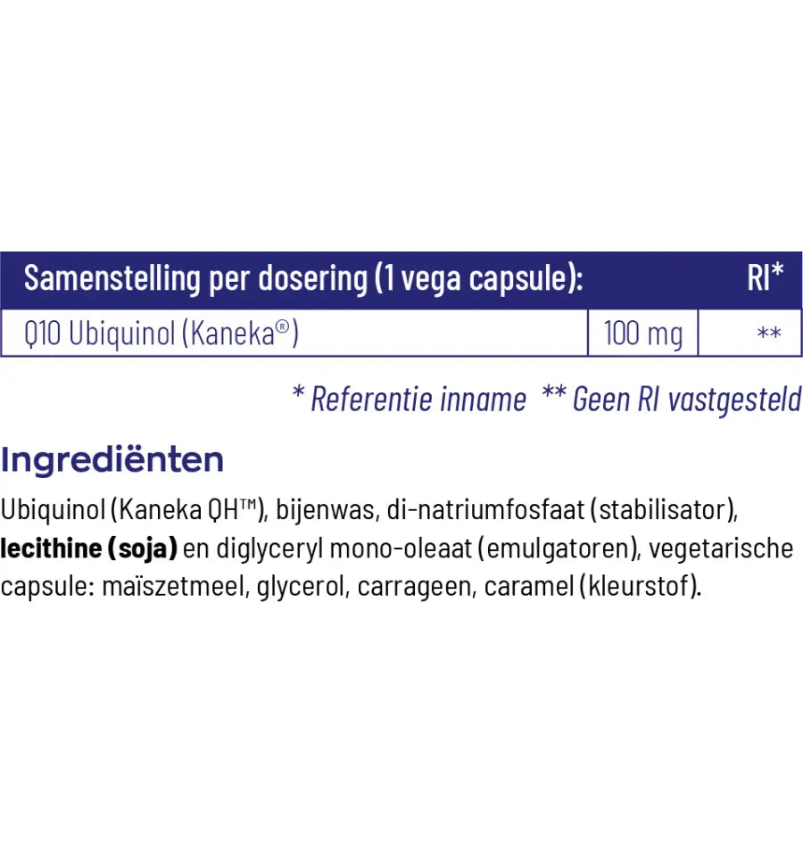 Vitakruid Q10 Ubiquinol 100 mg 60 vcaps (afbeelding 4)