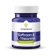 Vitakruid Saffraan & L-Theanine 30 vcaps (afbeelding 1)