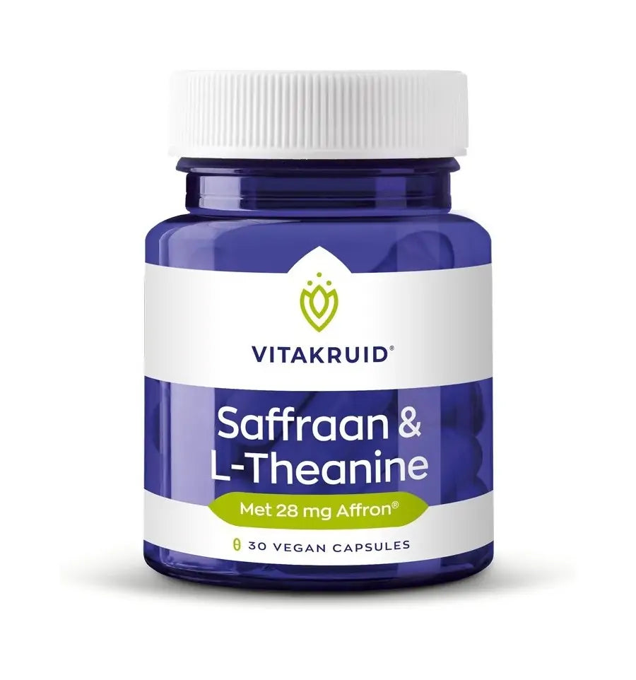 Vitakruid Saffraan & L-Theanine 30 vcaps (afbeelding 1)