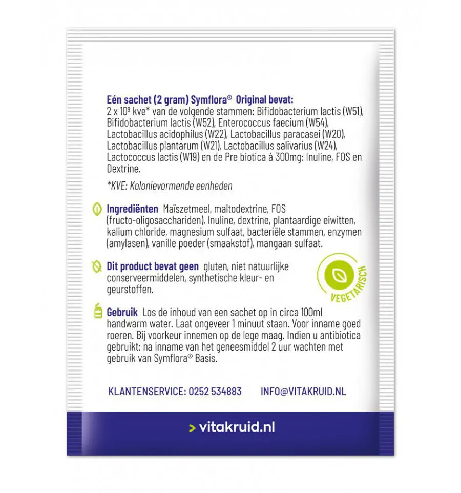 Vitakruid Symflora original 30 sachets (afbeelding 3)