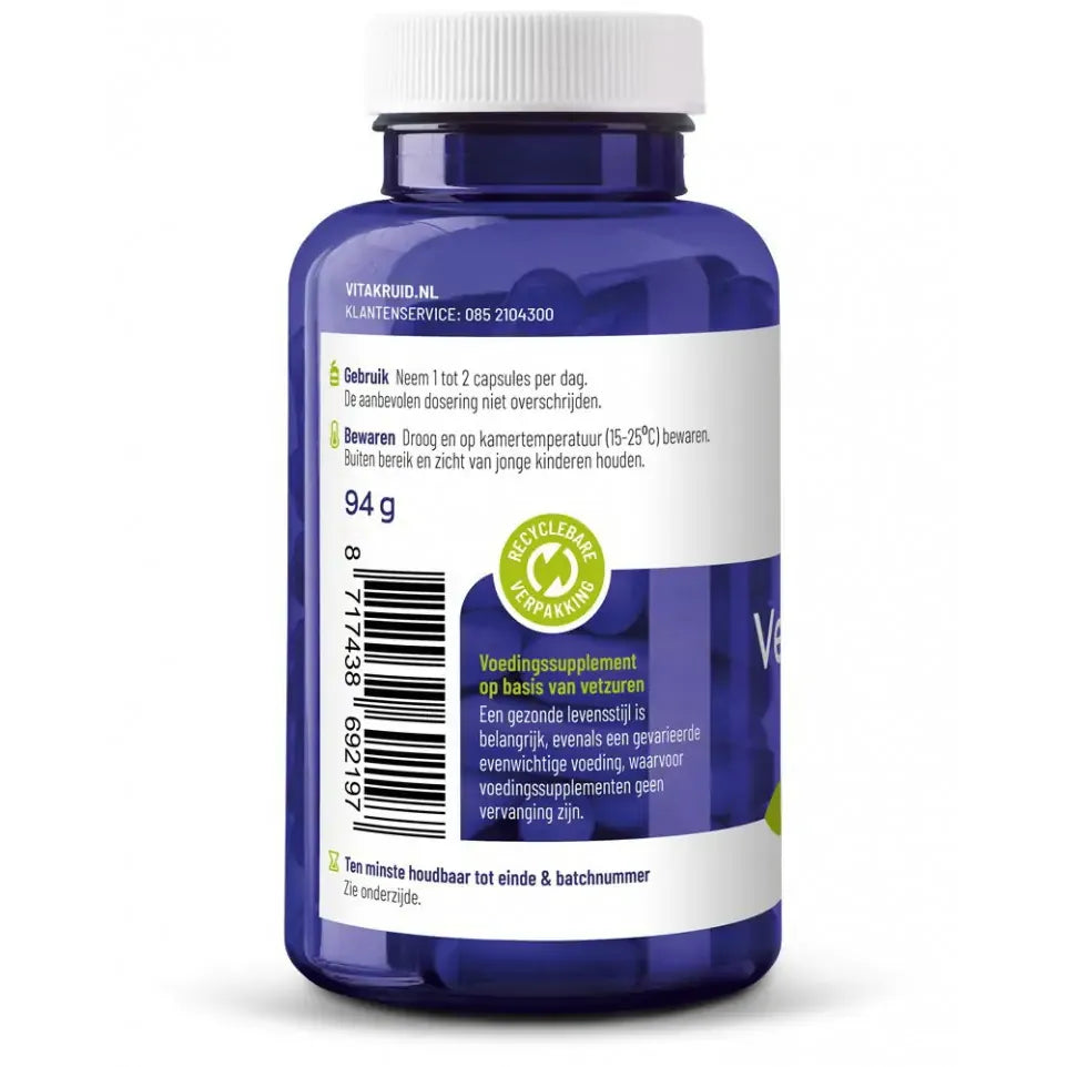 Vitakruid Vegan omega 3 1000 triglyceriden 300 DHA 100 EPA 90 softgels