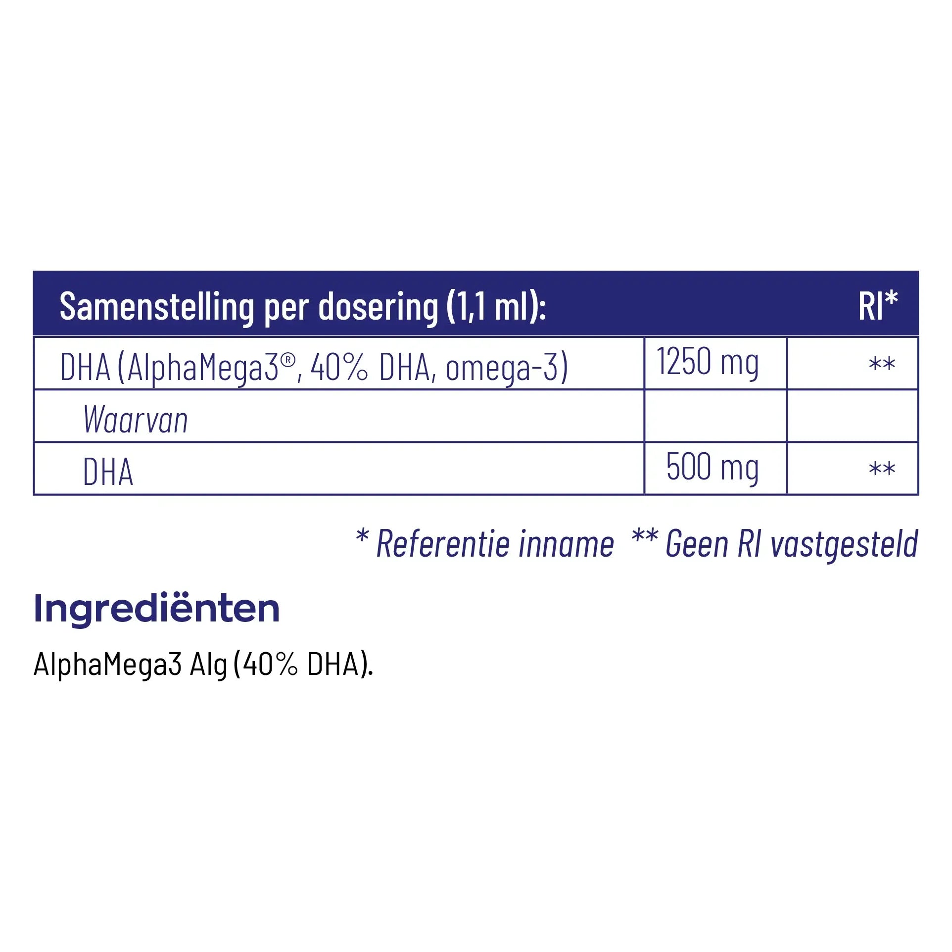 Vitakruid Vegan Omega-3 1250 TG Algenolie 50 ml