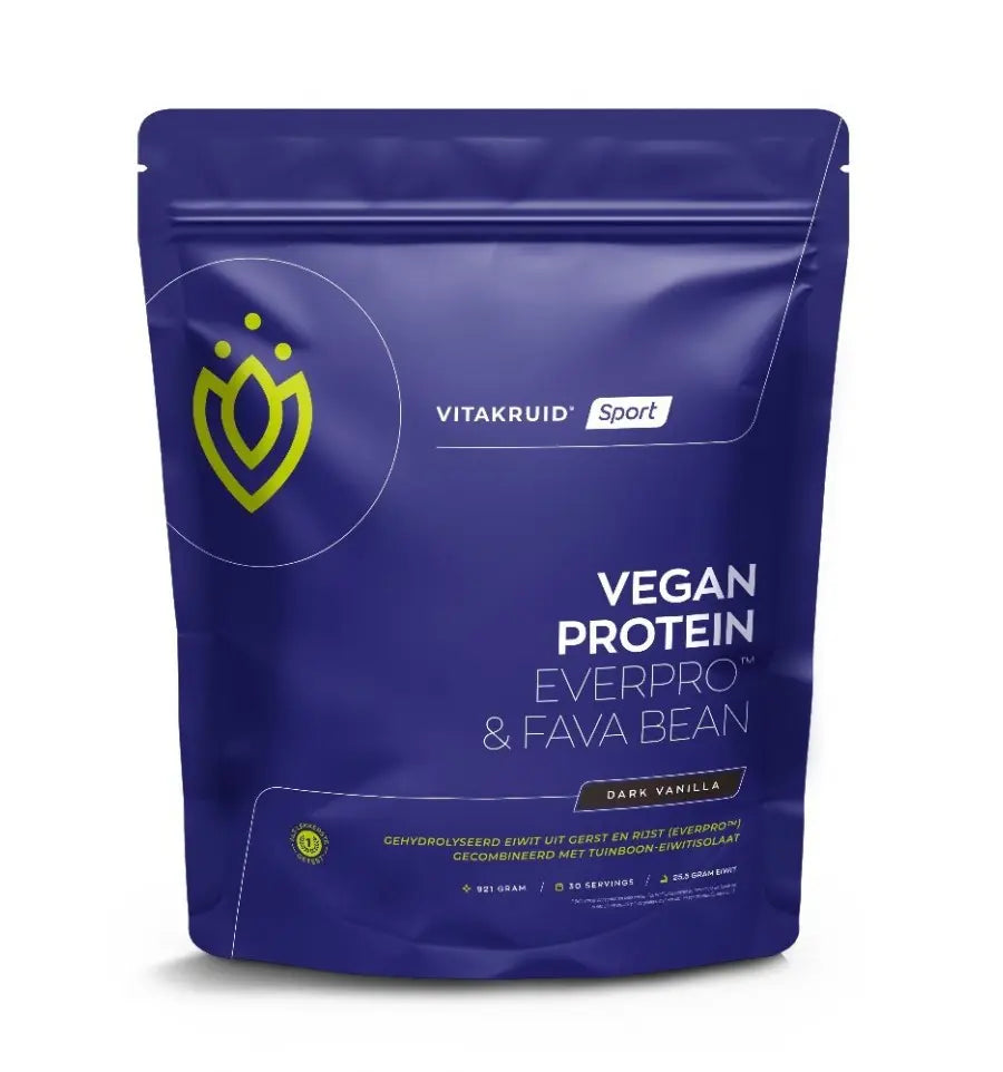 Vitakruid Vegan Protein Dark Vanilla (afbeelding 1)