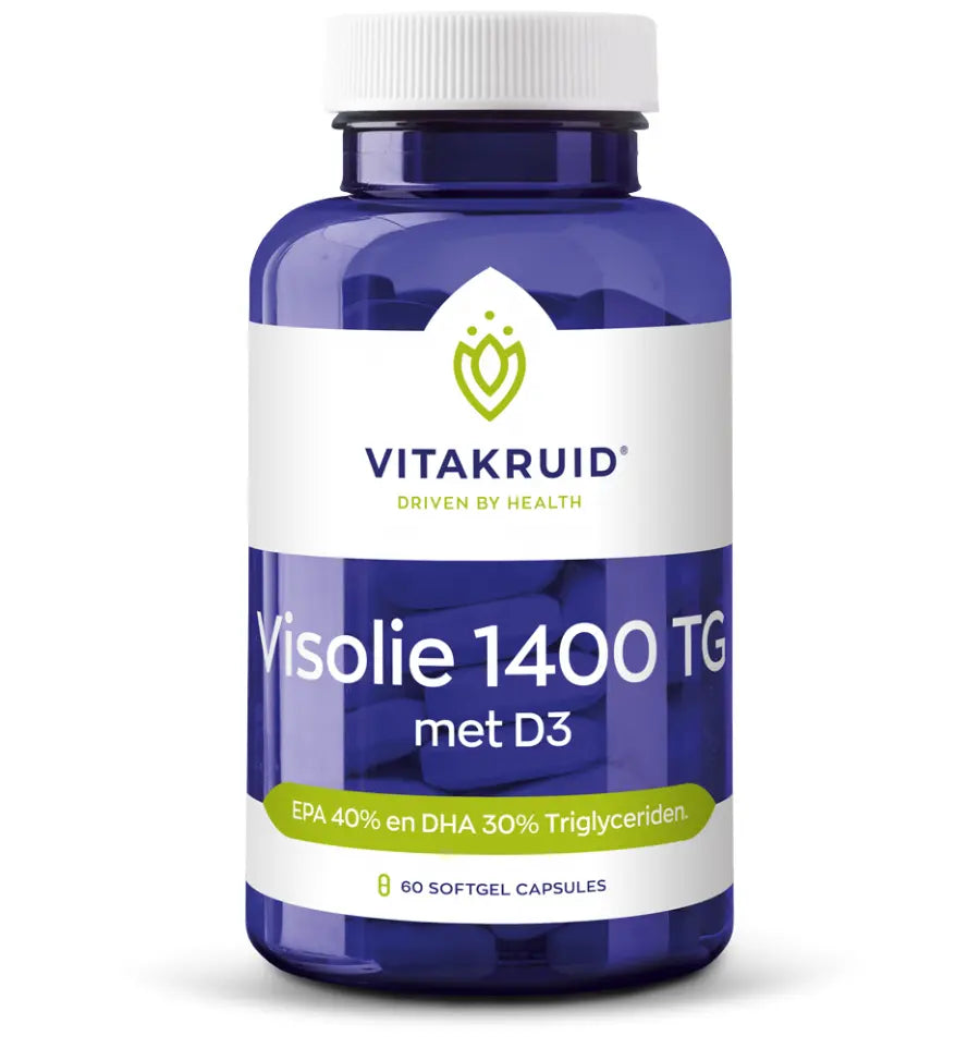 Vitakruid Visolie 1400 TG met D3 60 softgels