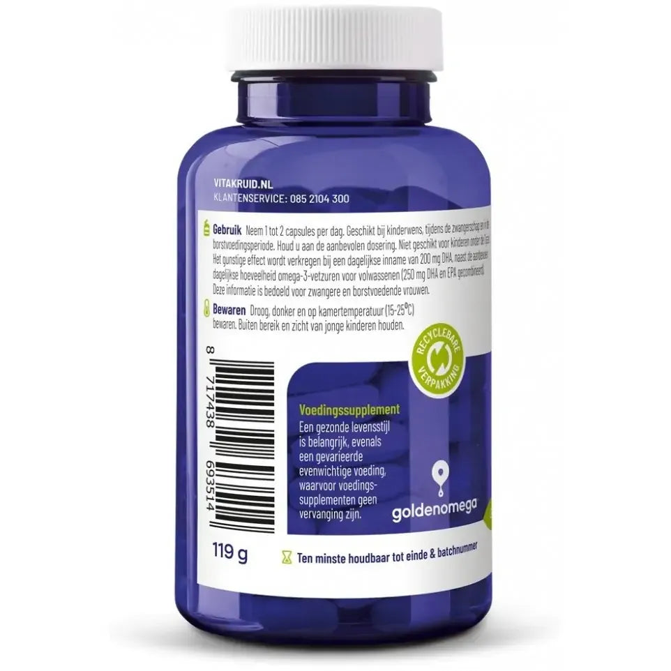 Vitakruid Visolie 1800TG met D3 90 softgels