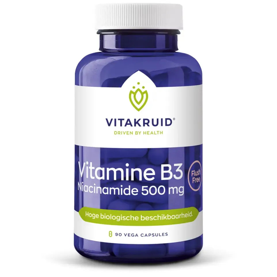 Vitakruid Vitamine B3 Niacinamide 500 mg 90 vcaps
