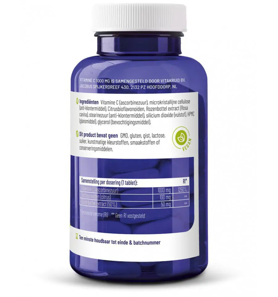 Vitakruid Vitamine C 1000 mg 90 tabletten (afbeelding 3)