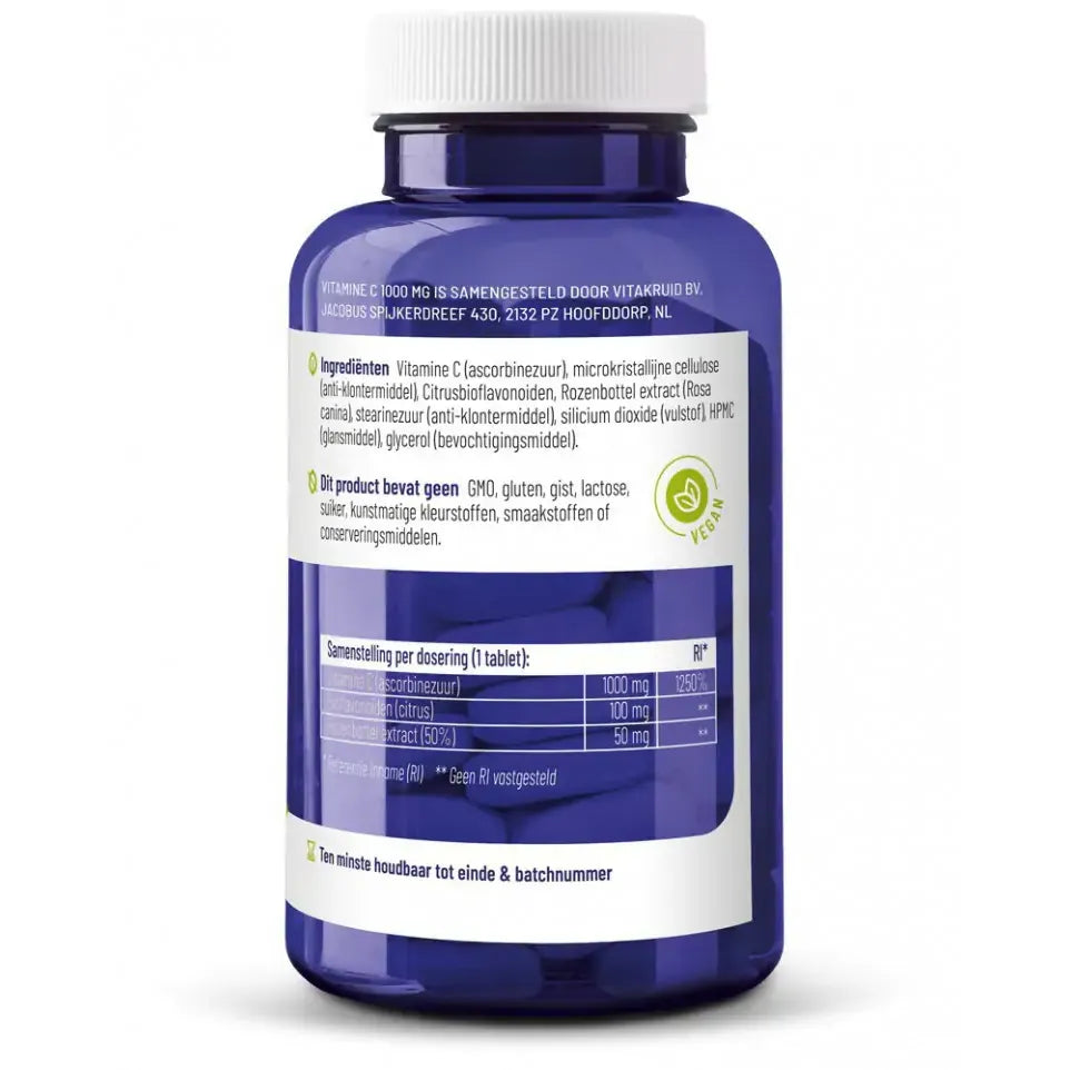 Vitakruid Vitamine C 1000 mg 90 tabletten (afbeelding 3)