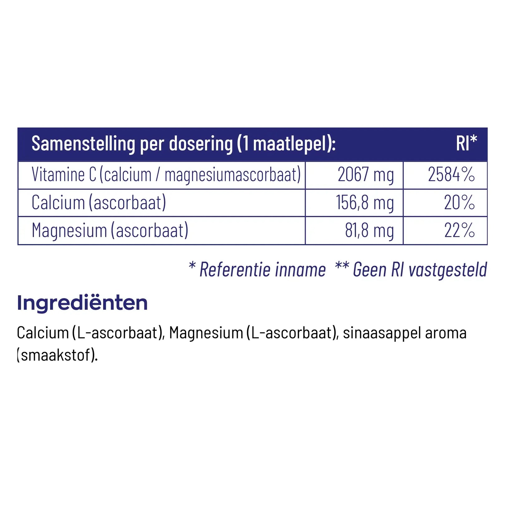 Vitakruid Vitamine C poeder 260 gram
