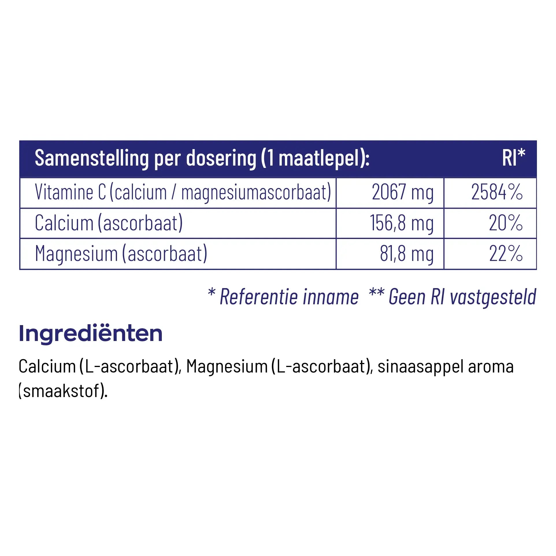 Vitakruid Vitamine C poeder 260 gram
