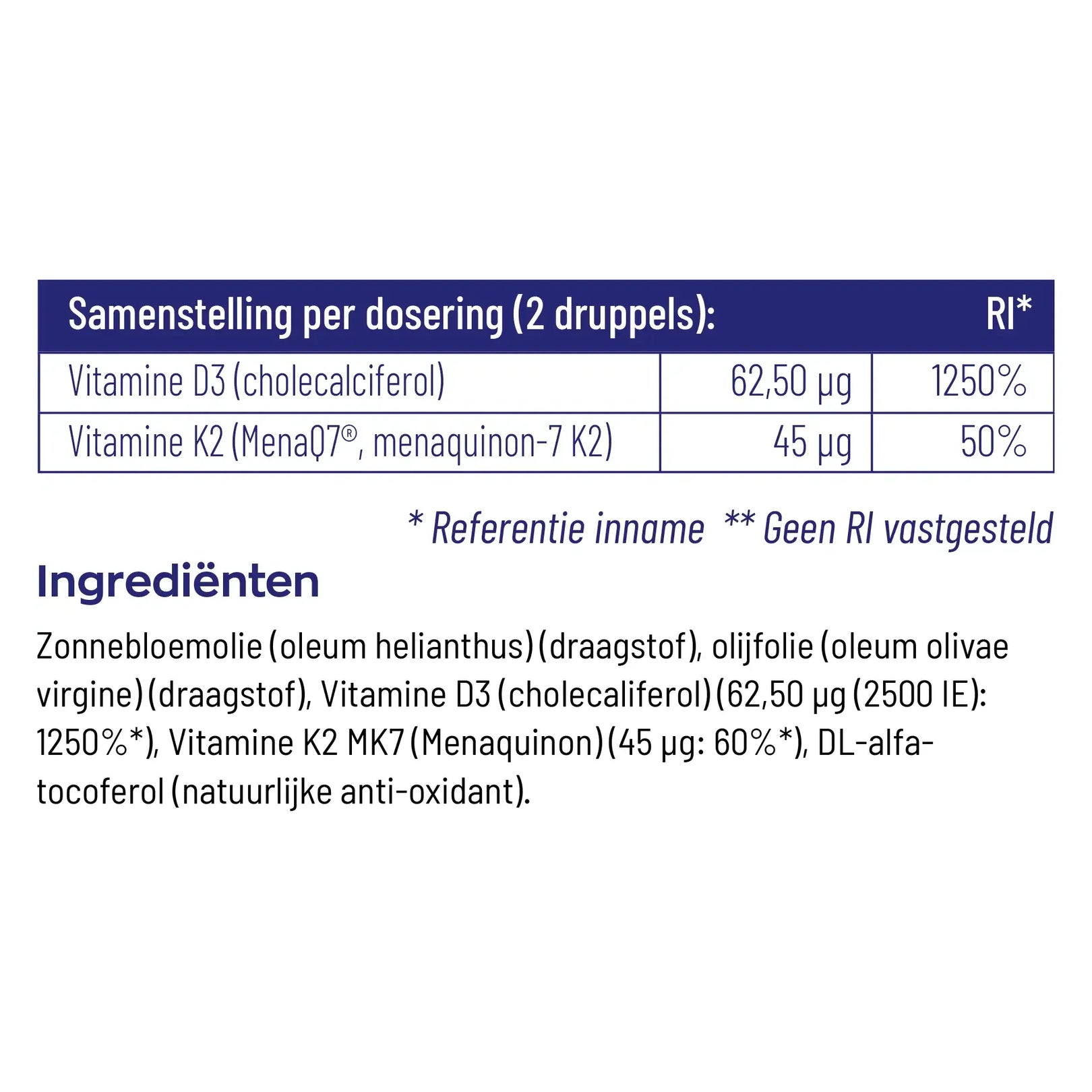 Vitakruid Vitamine D3 & K2 10 ml (afbeelding 4)