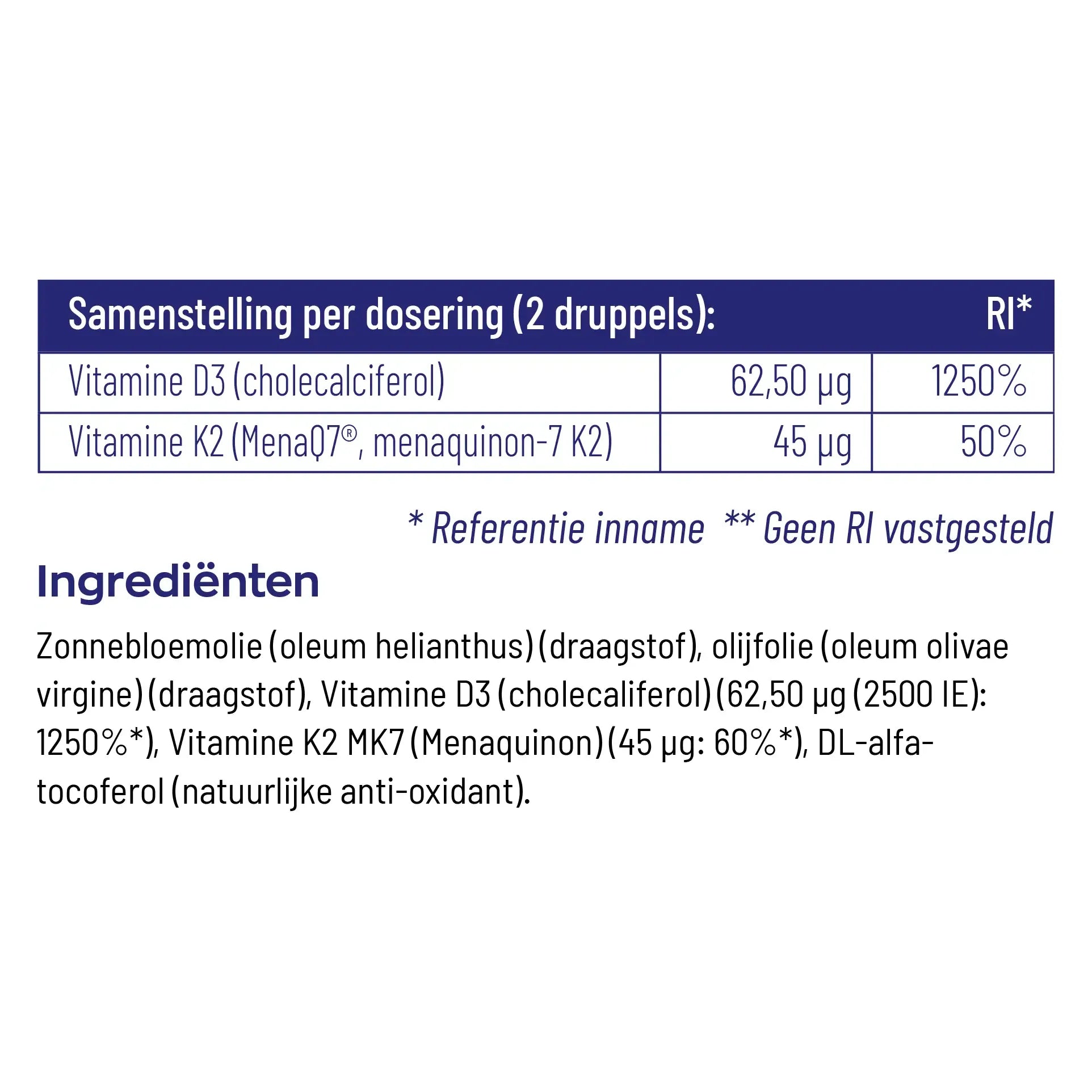 Vitakruid Vitamine D3 & K2 10 ml (afbeelding 4)