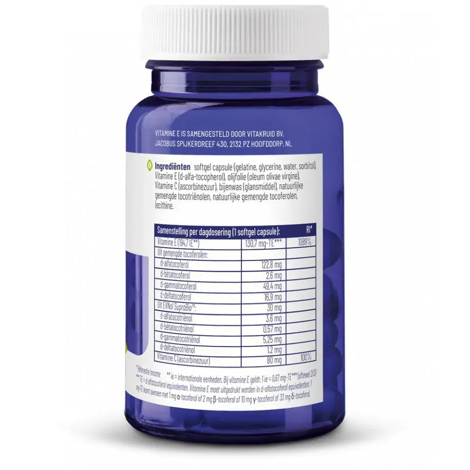 Vitakruid Vitamine E 230 TE complex 60 softgels