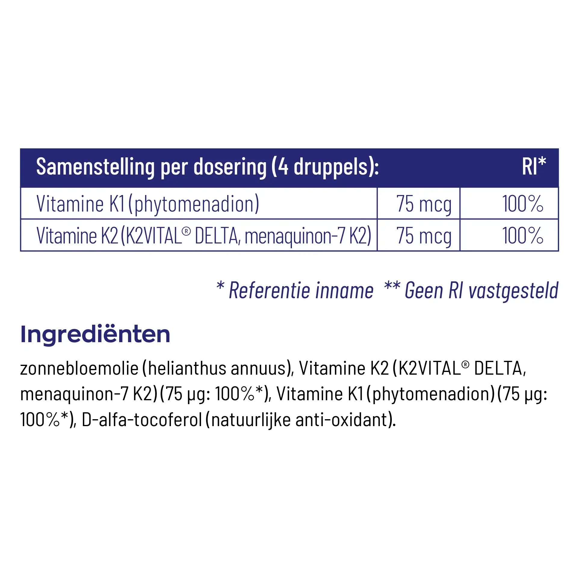 Vitakruid Vitamine K & D Baby 2x 10 ml