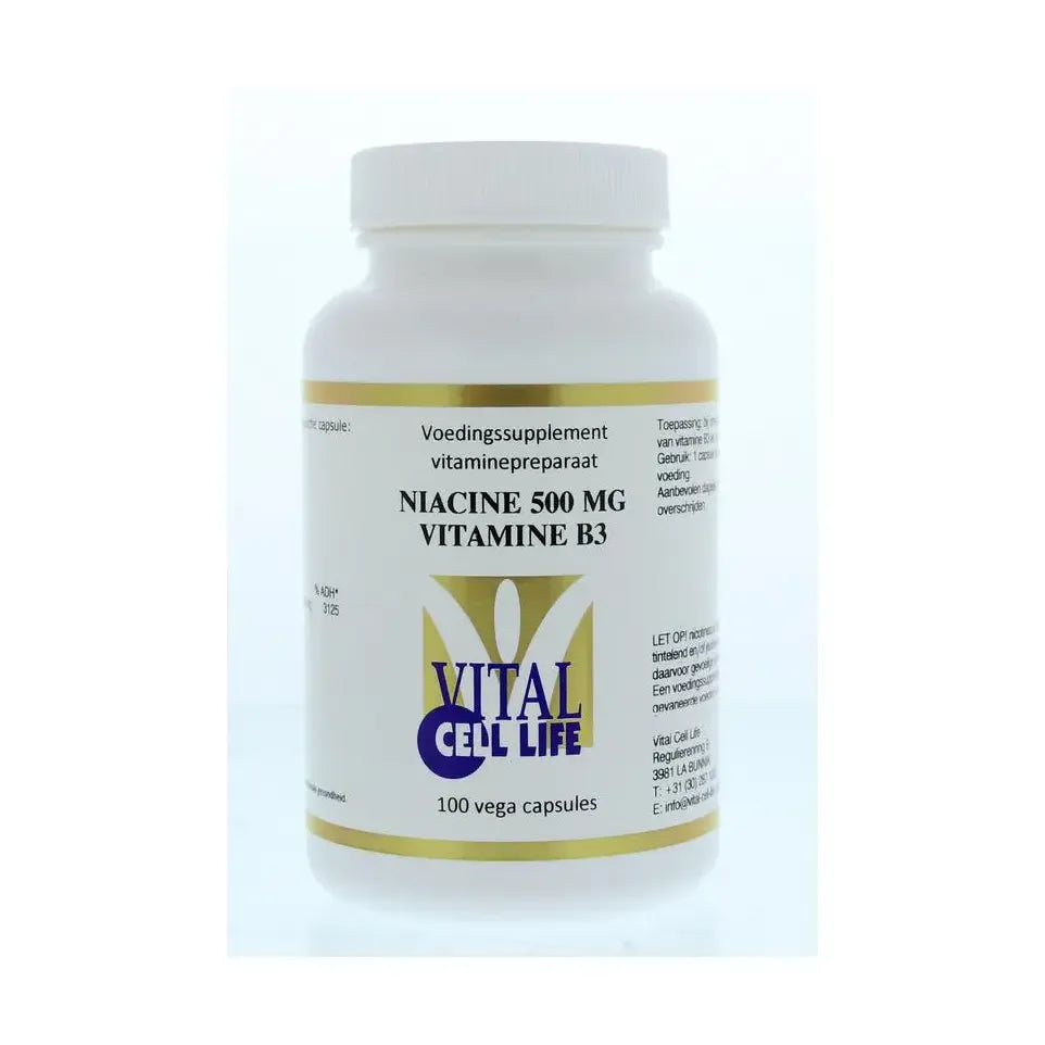 Vital Cell Life Vitamine B3 niacine 500 mg 100 vcaps