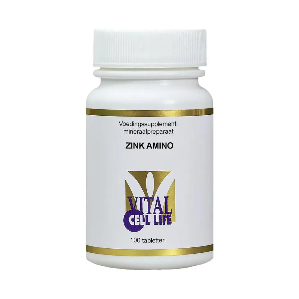 Vital Cell Life Zink amino 15 mg 100 tabletten