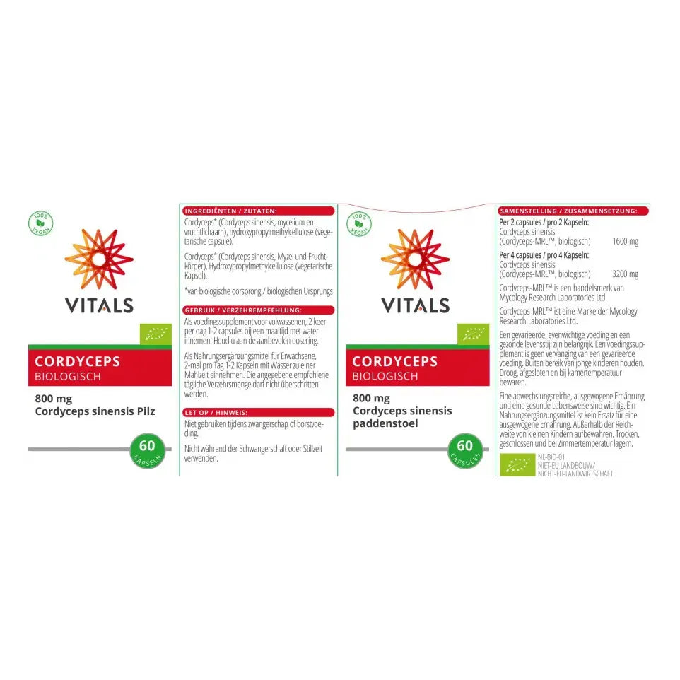 Vitals Cordyceps 60 capsules