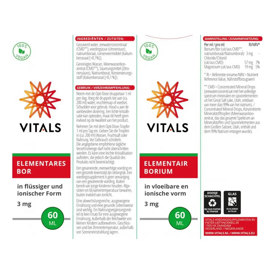 Vitals Elementair borium 60 ml