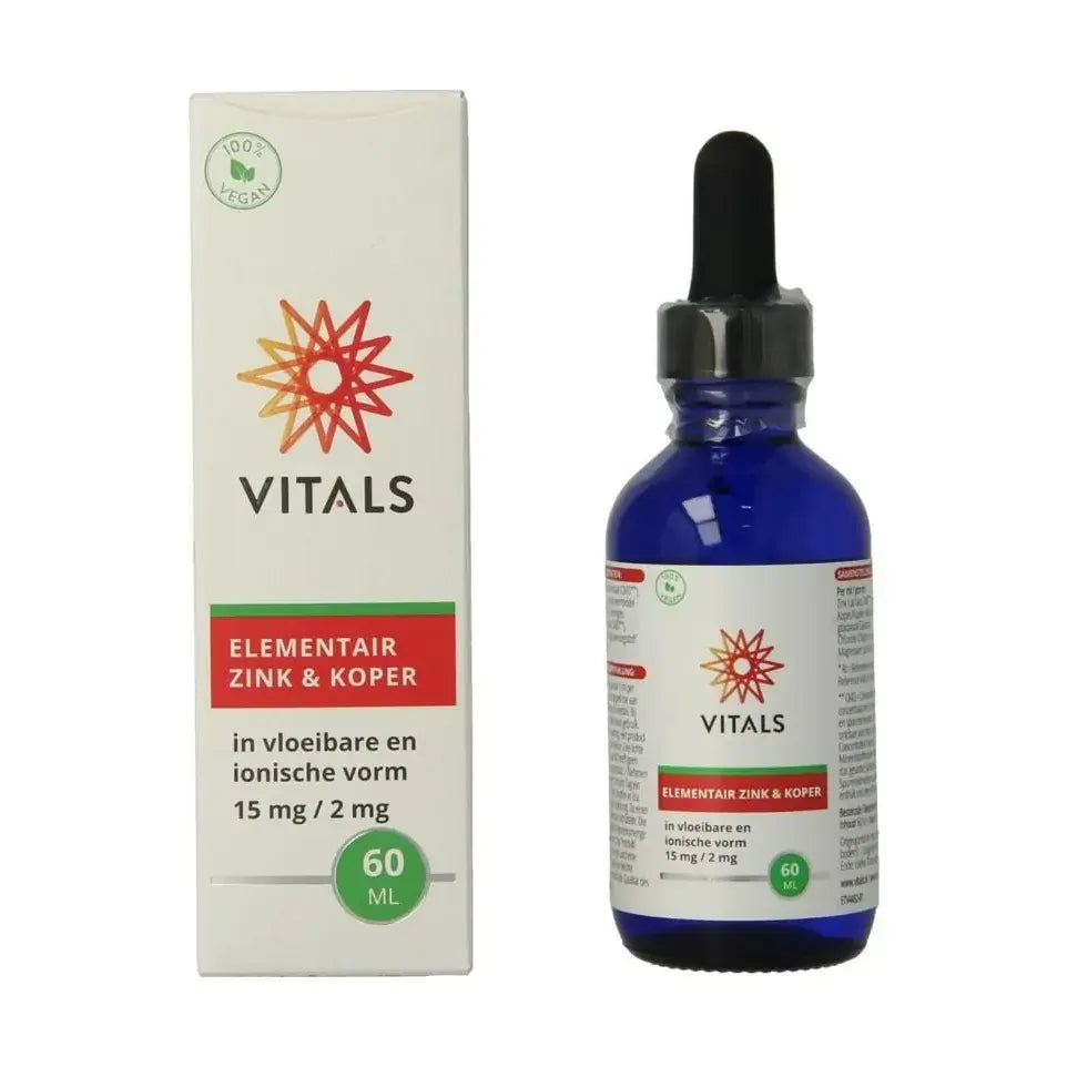 Vitals Elementair zink & koper 60 ml