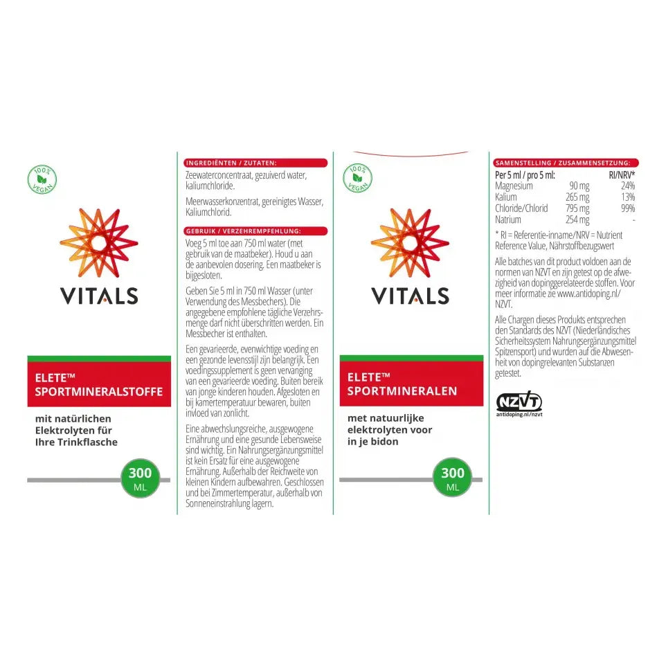 Vitals Elete sportmineralen 300 ml