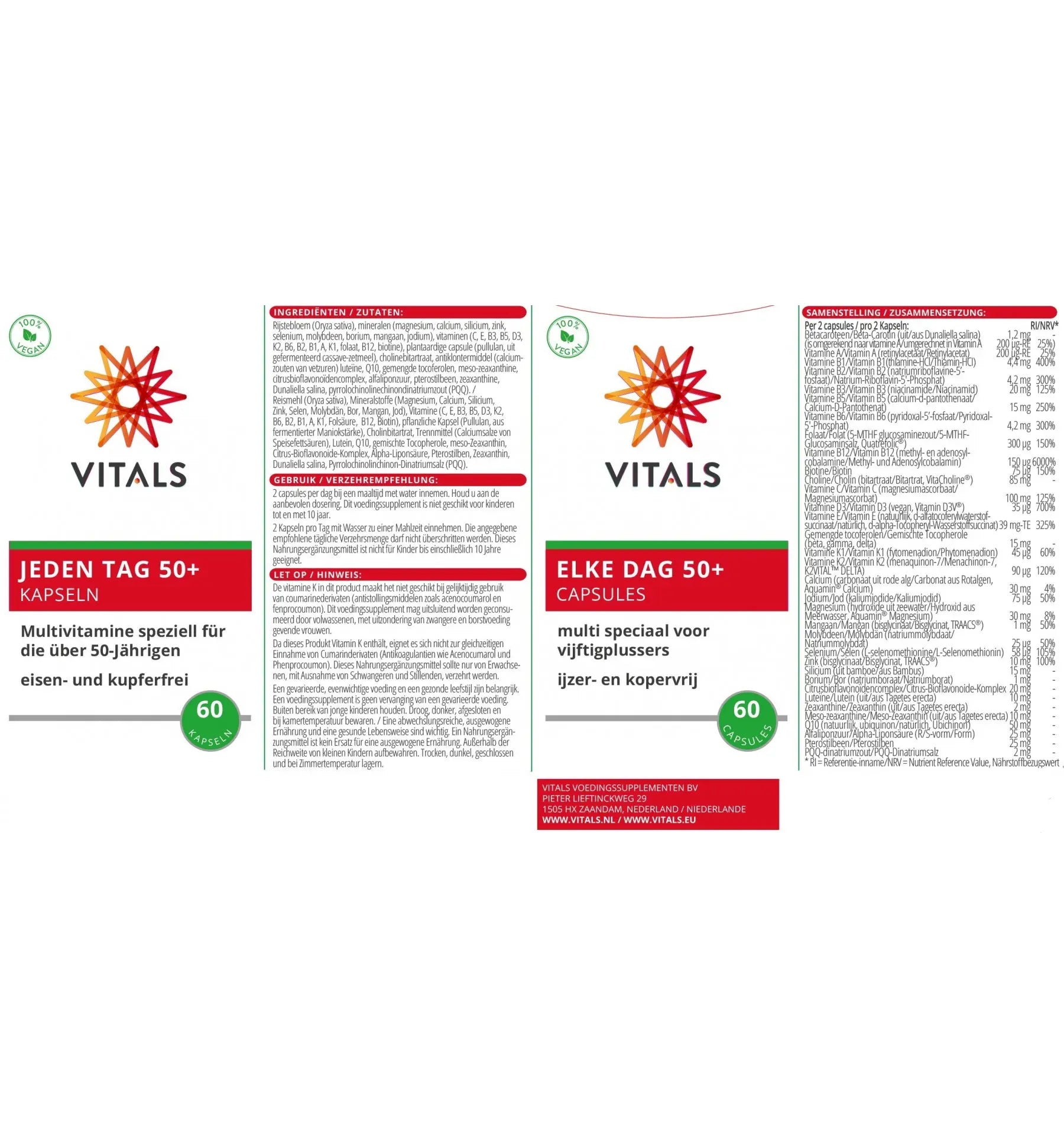 Vitals Elke dag 50+ 60 capsules (afbeelding 4)