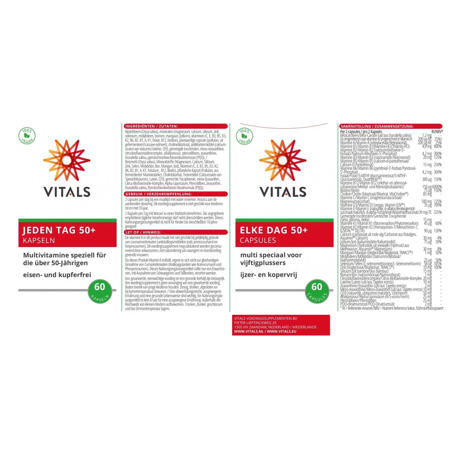 Vitals Elke dag 50+ 60 capsules (afbeelding 4)