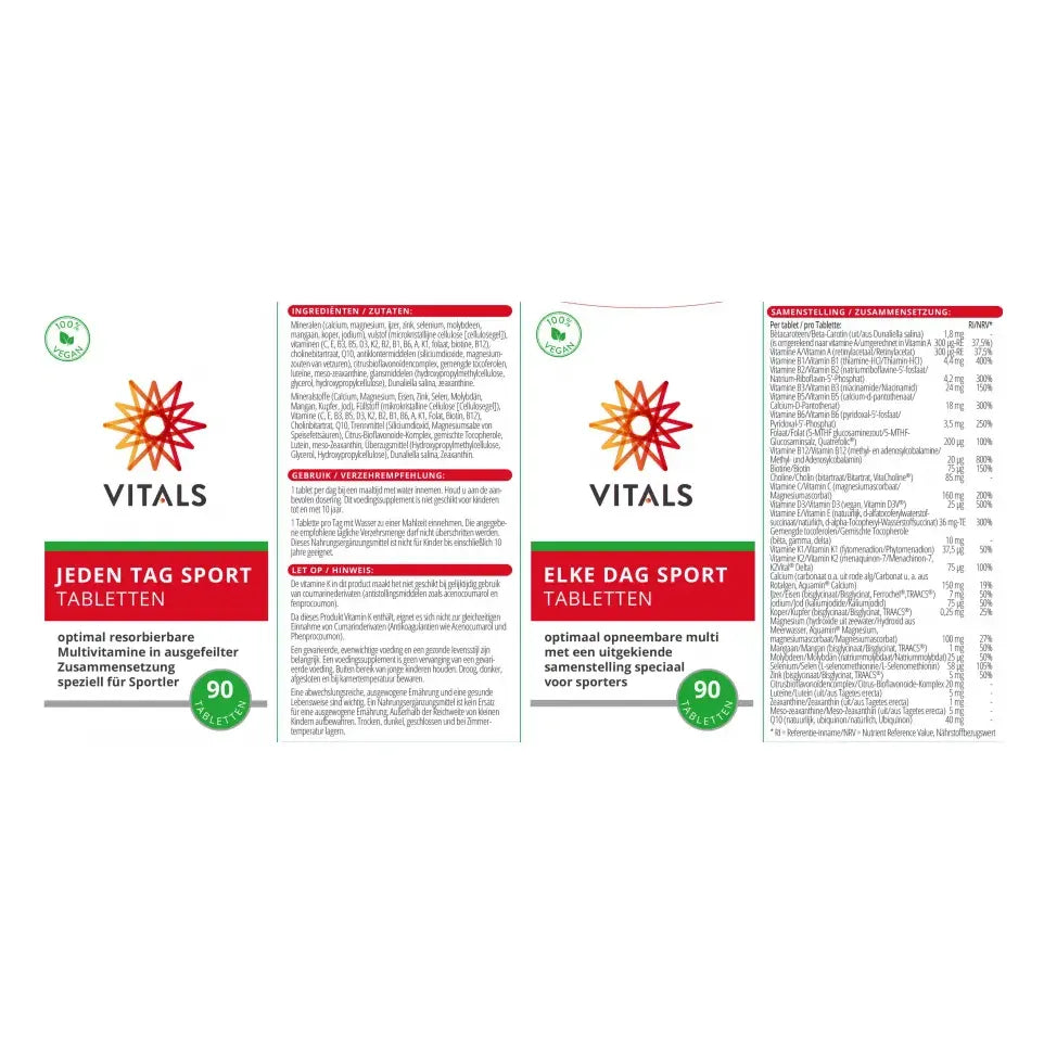 Vitals Elke dag sport 90 tabletten