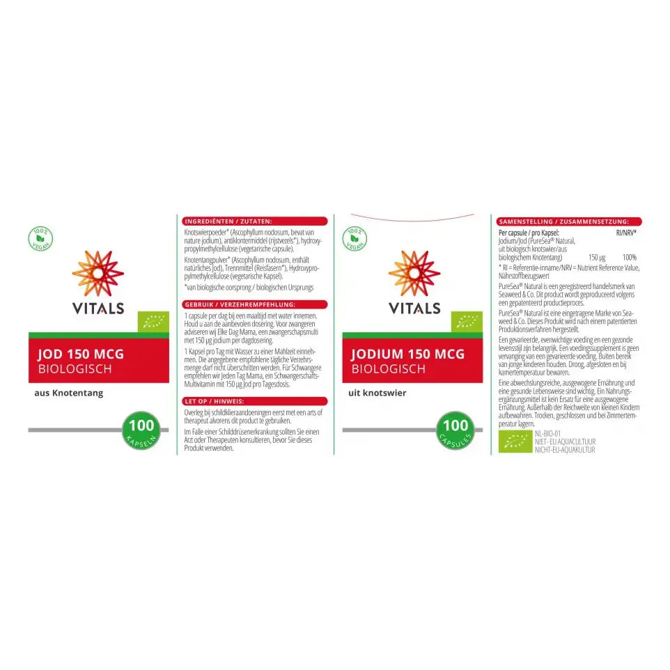 Vitals Jodium 100 capsules