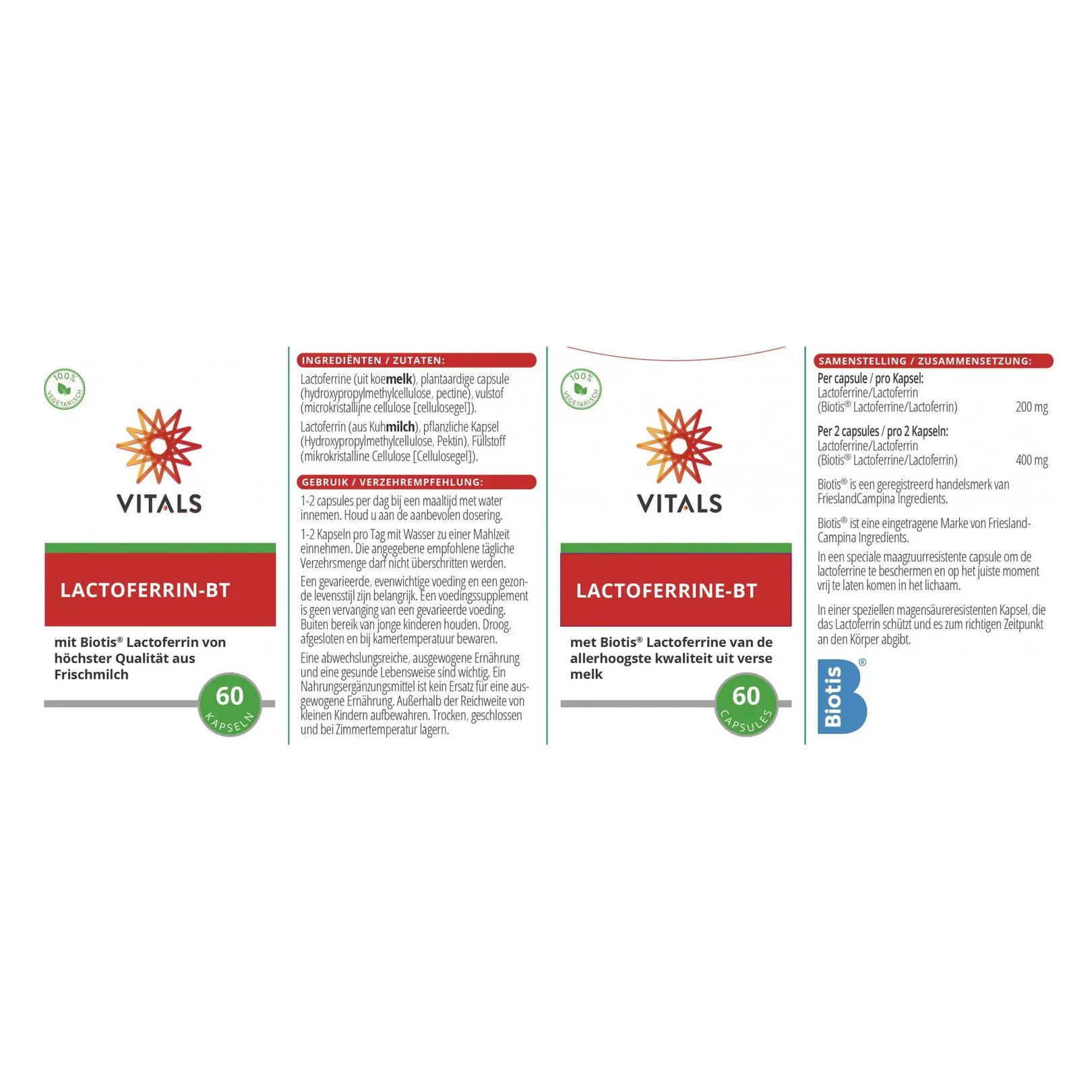 Vitals Lactoferrine-BT 60 capsules