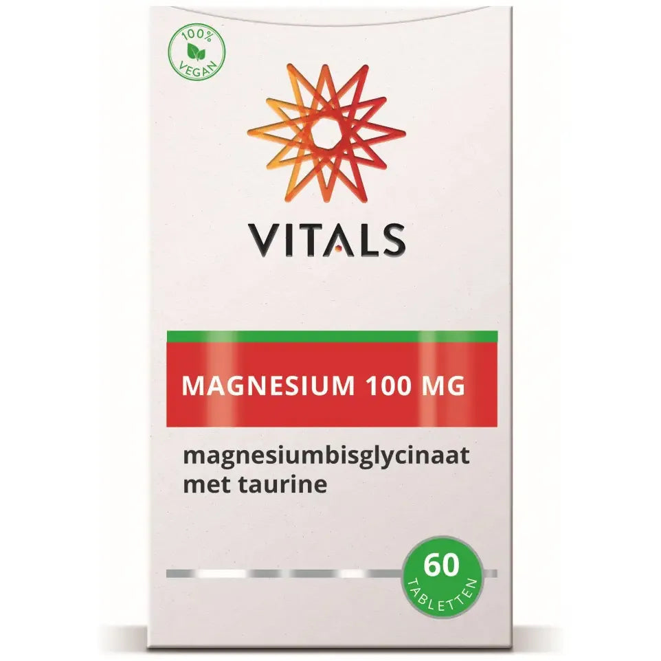 Vitals Magnesiumbisglycinaat 100 mg 60 tabletten (afbeelding 3)
