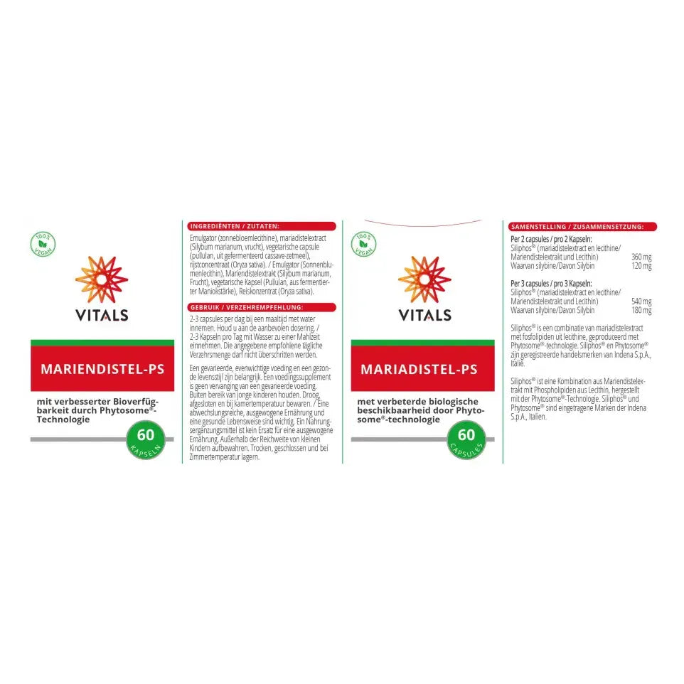 Vitals Mariadistel-PS 60 capsules