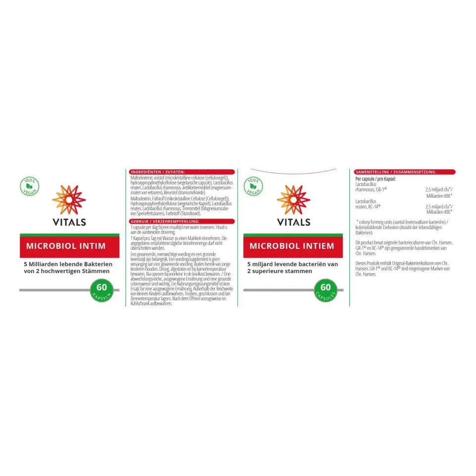 Vitals Microbiol Intiem 60 vcaps