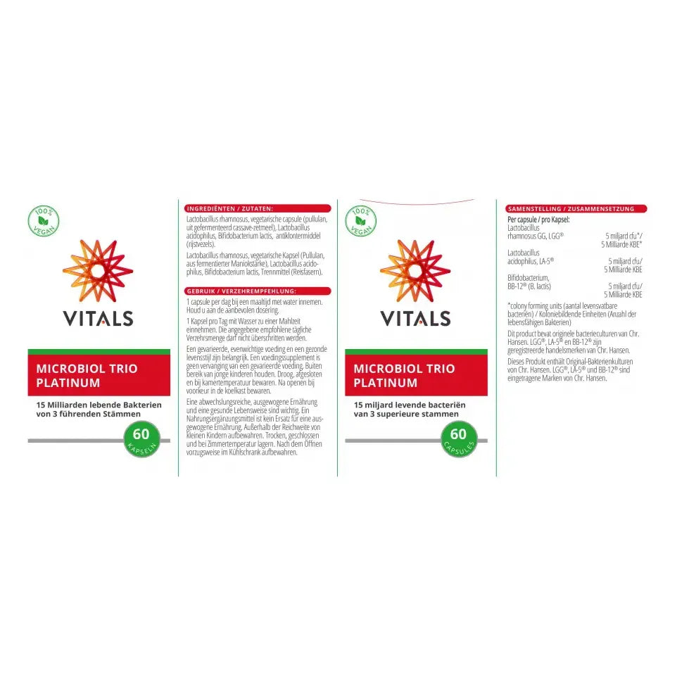 Vitals Microbiol Trio Platinum 60 vcaps