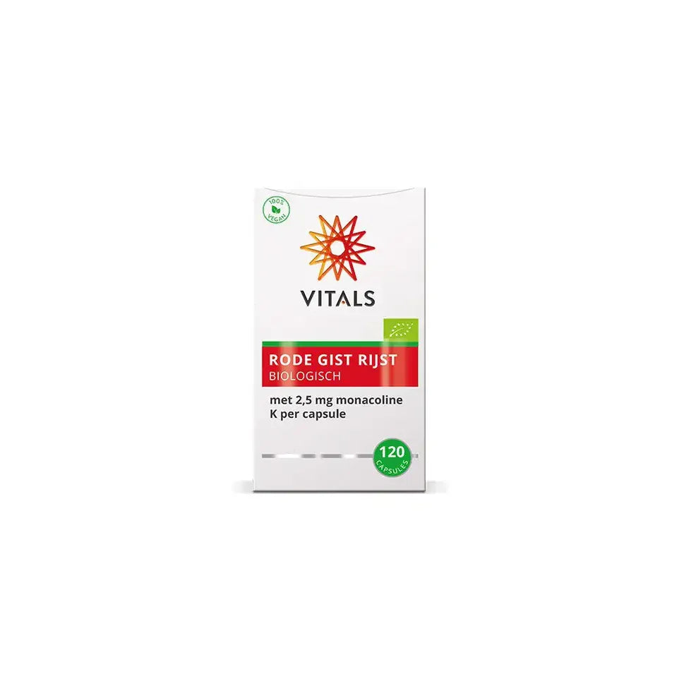 Vitals Rode Gist Rijst 120 capsules