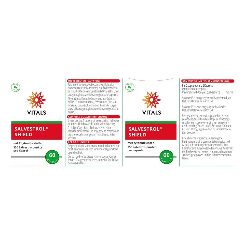 Vitals Salvestrol shield 60 capsules