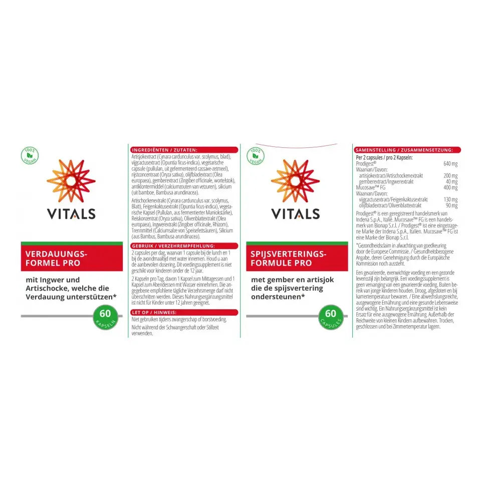 Vitals Spijsverteringsformule pro 60 capsules