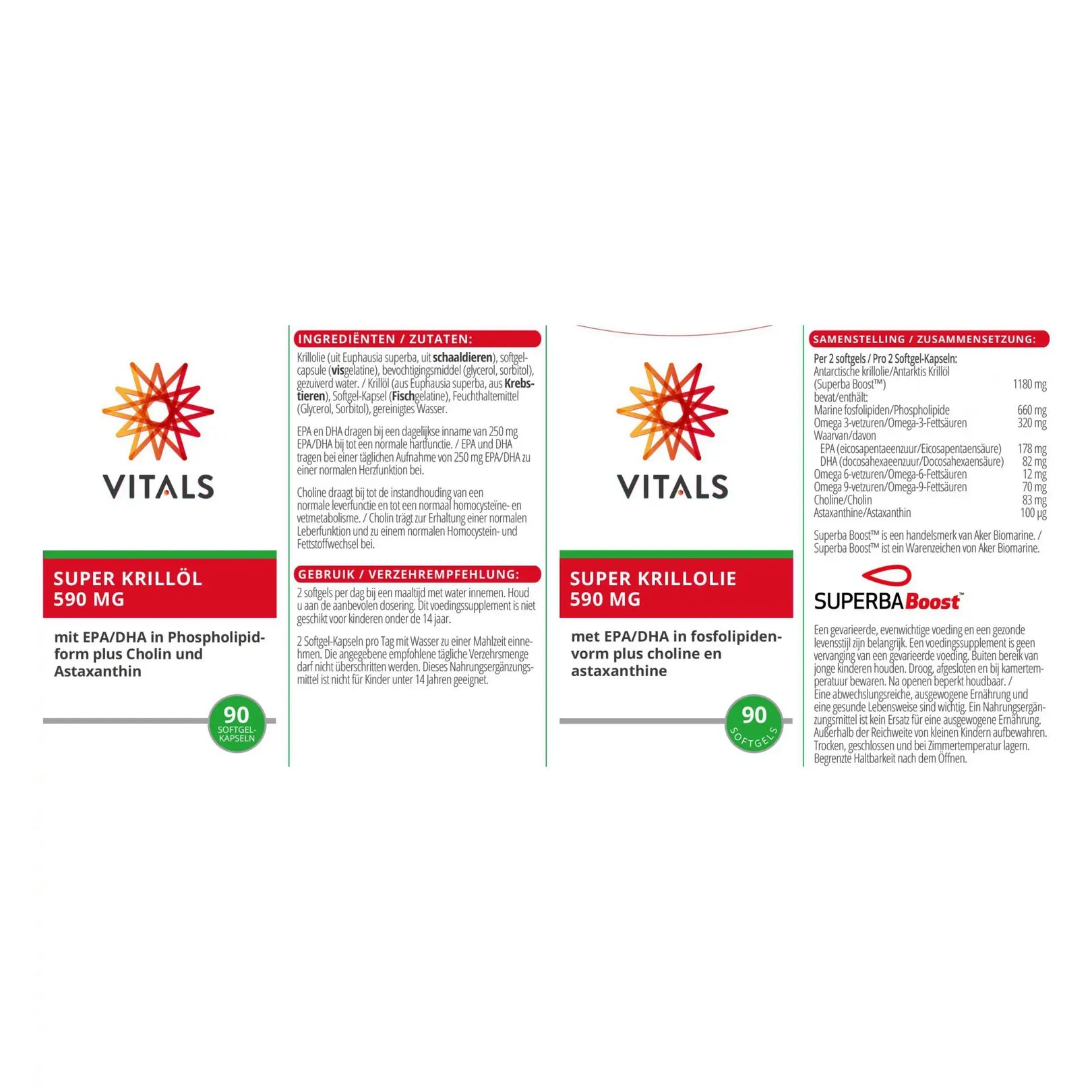 Vitals Super Krill olie 590 mg 90 softgels