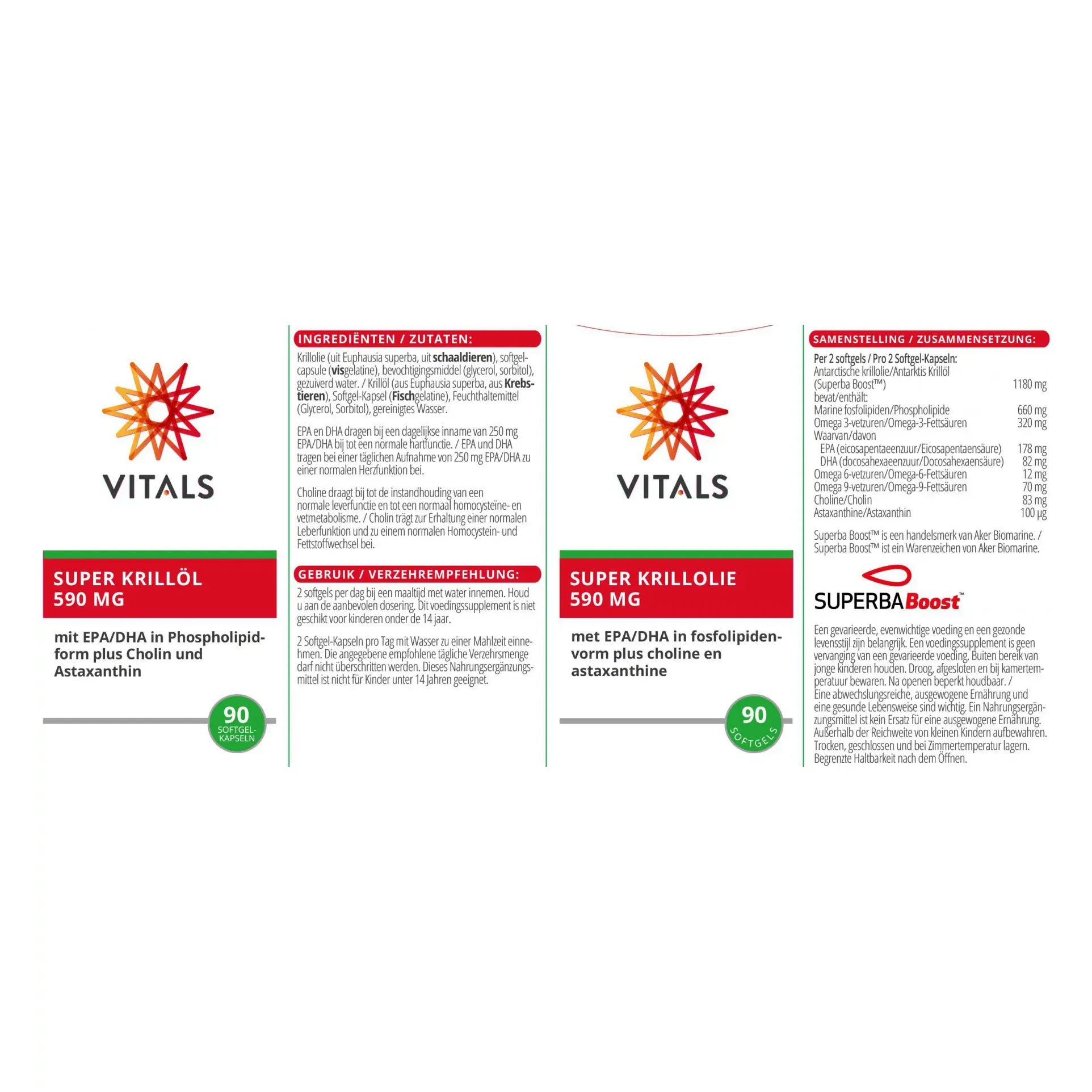 Vitals Super Krill olie 590 mg 90 softgels