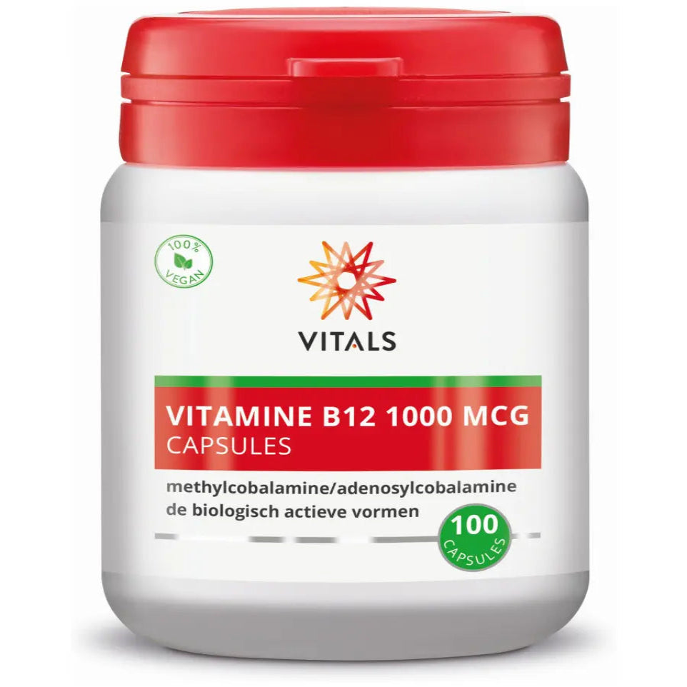 Vitals Vitamine B12 1000 mcg 100 capsules (afbeelding 1)