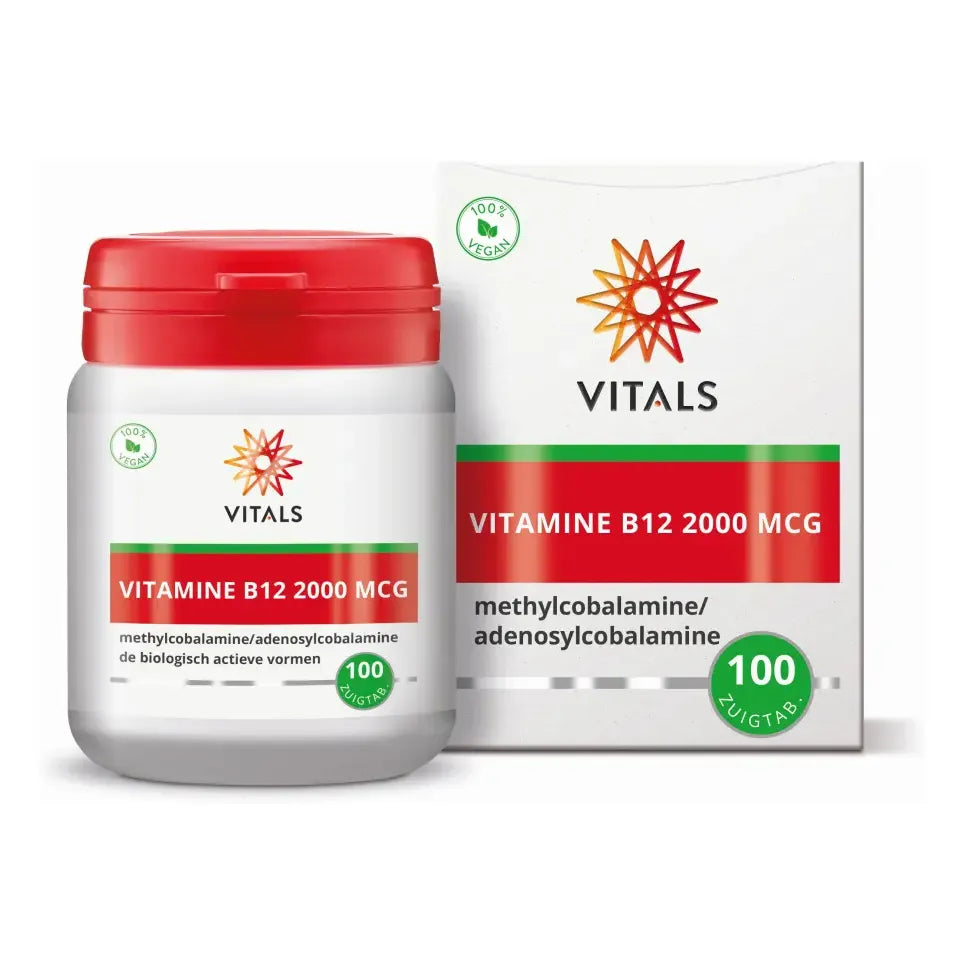 Vitals Vitamine B12 2000 mcg 100 zuigtabletten