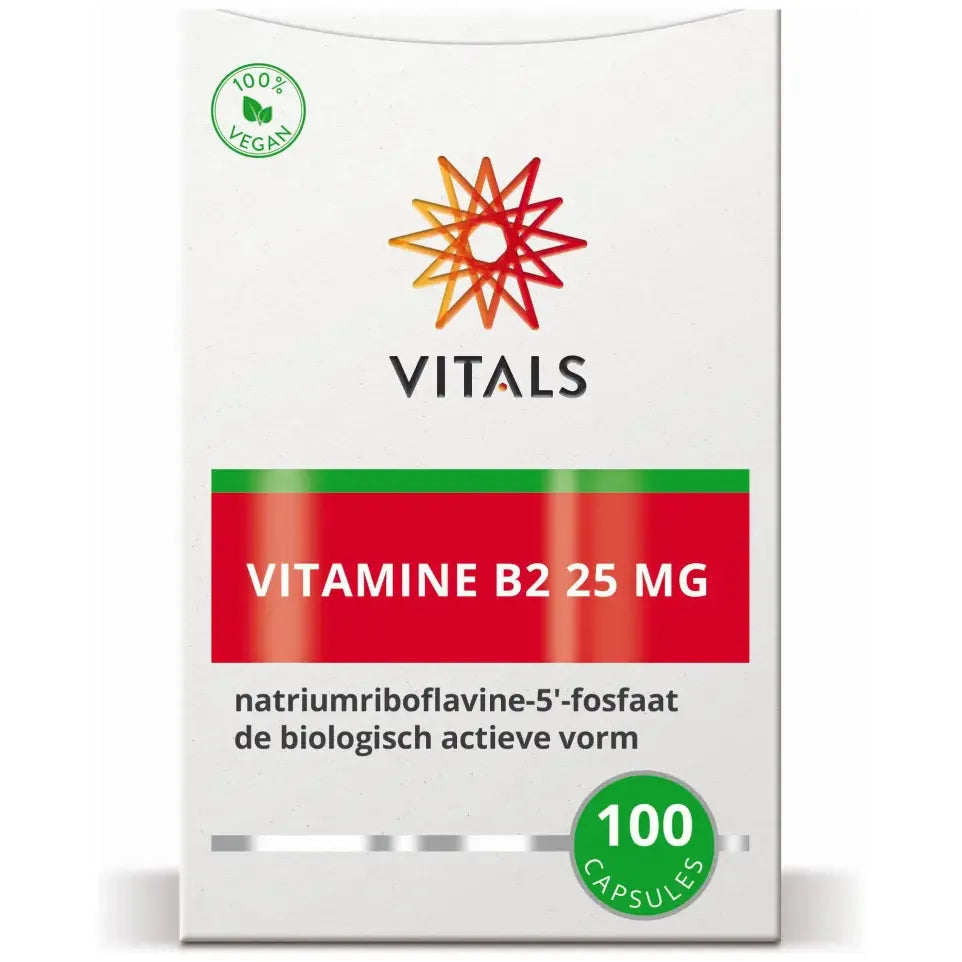 Vitals Vitamine B2 riboflavine 5 fosfaat 100 capsules