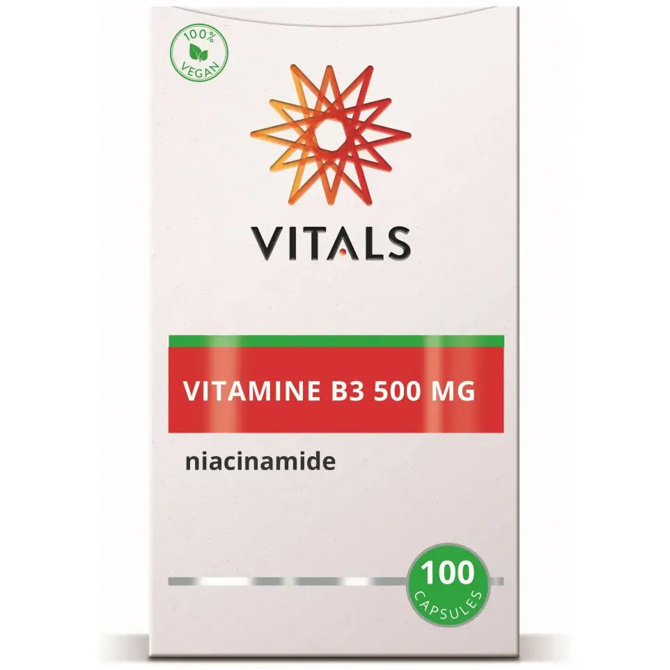 Vitals Vitamine B3 niacinamide 500 mg 100 capsules