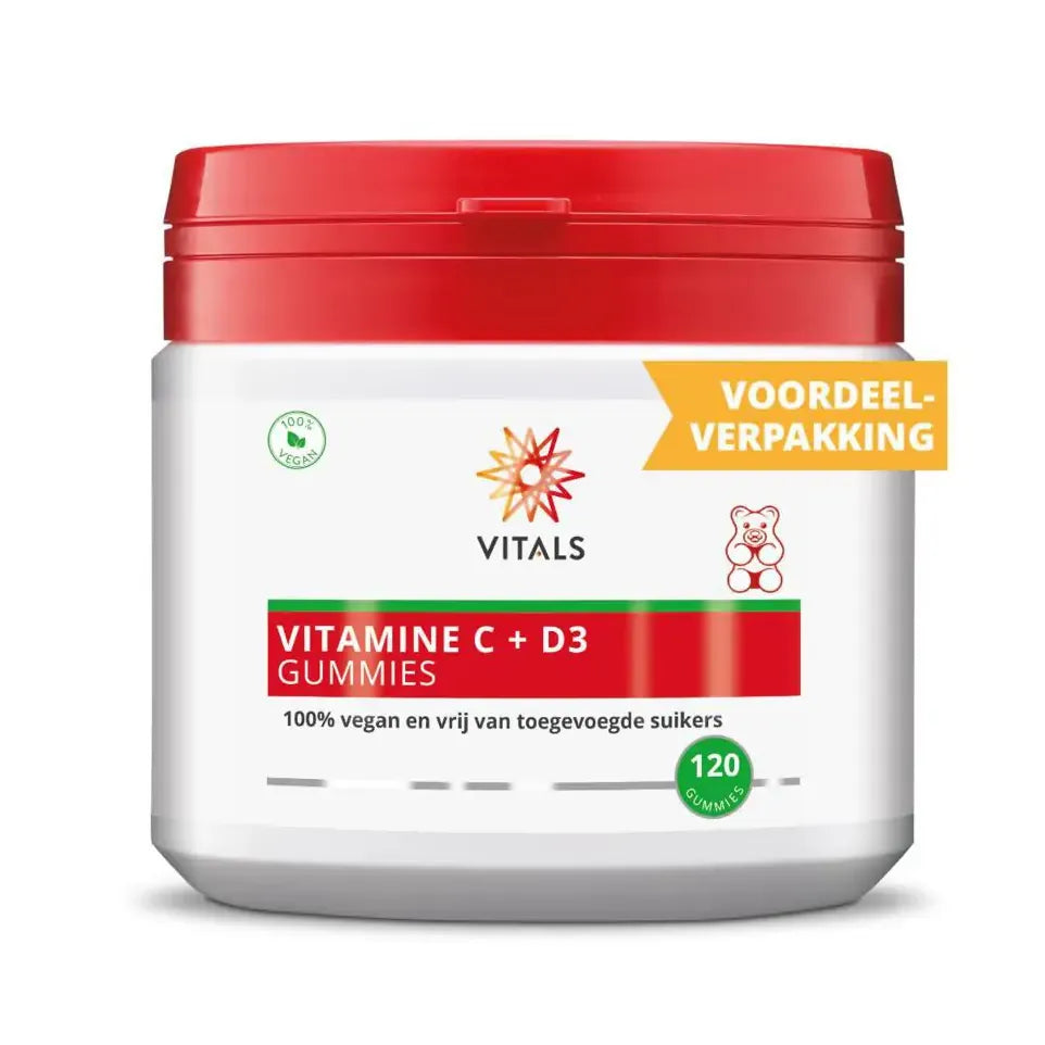 Vitals Vitamine C + D3 120 gummies