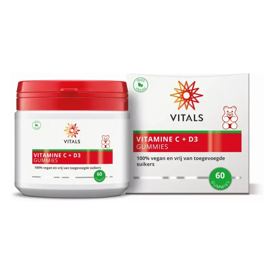 Vitals Vitamine C + D3 60 gummies (afbeelding 2)